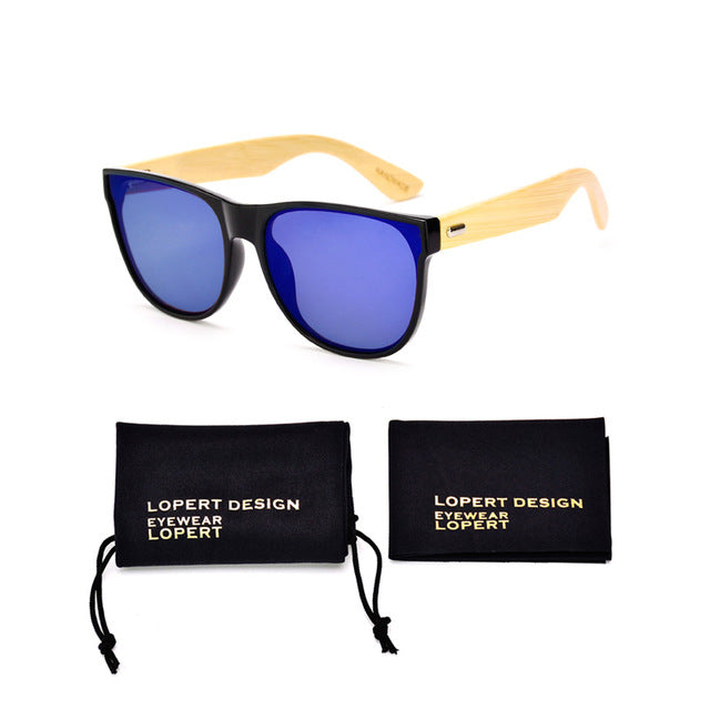 Square Wood Polarized Sunglasses