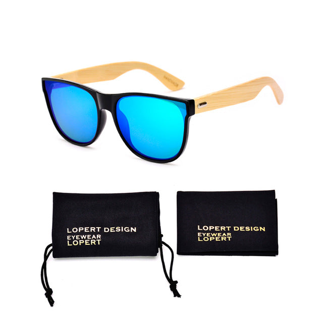 Square Wood Polarized Sunglasses