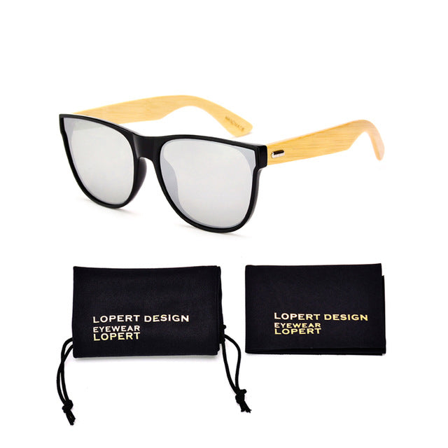 Square Wood Polarized Sunglasses