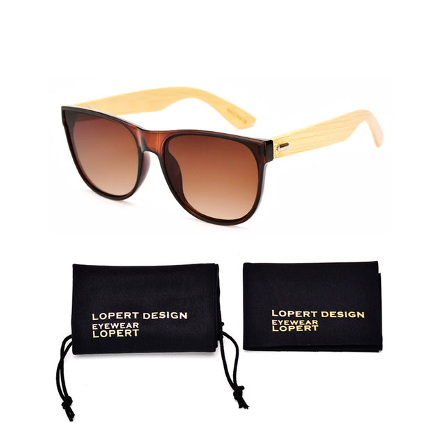 Square Wood Polarized Sunglasses