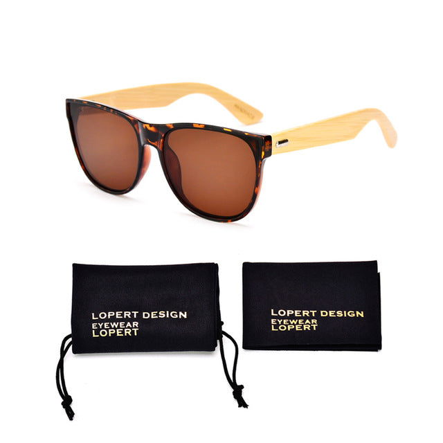 Square Wood Polarized Sunglasses